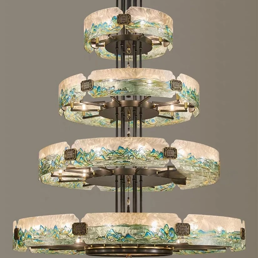 

Light luxury crystal lamp, living room Internet celebrity new model, dining room, luxury, master bedroom