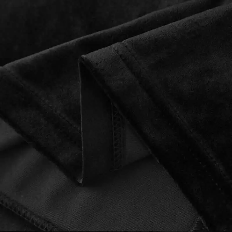 Ensemble haut à col roulé et jupe unie pour femme, manches longues, noir, nouveau