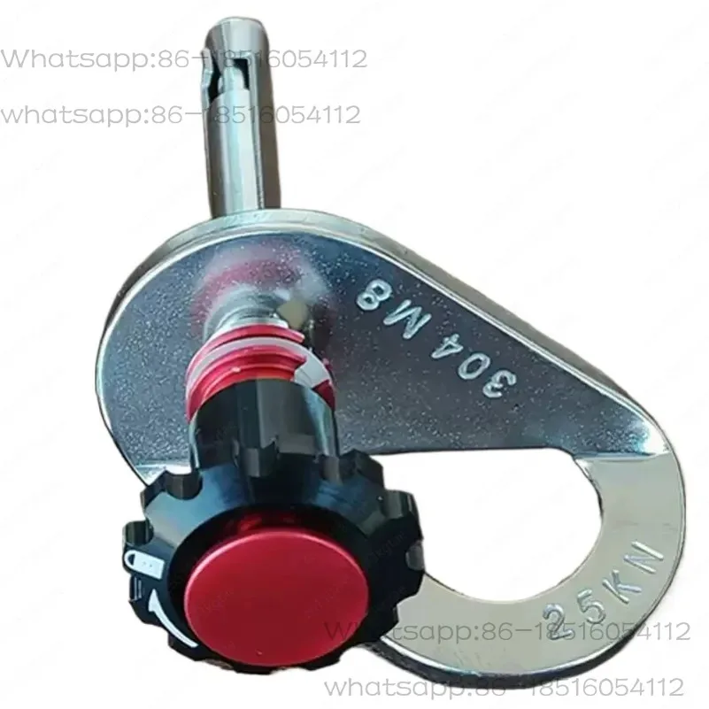

M8 Detachable Anchor Point for Rock Climbing, 304 Stainless Steel Rock Piton Hanger, Safety Rope Bracket for High-altitude Work