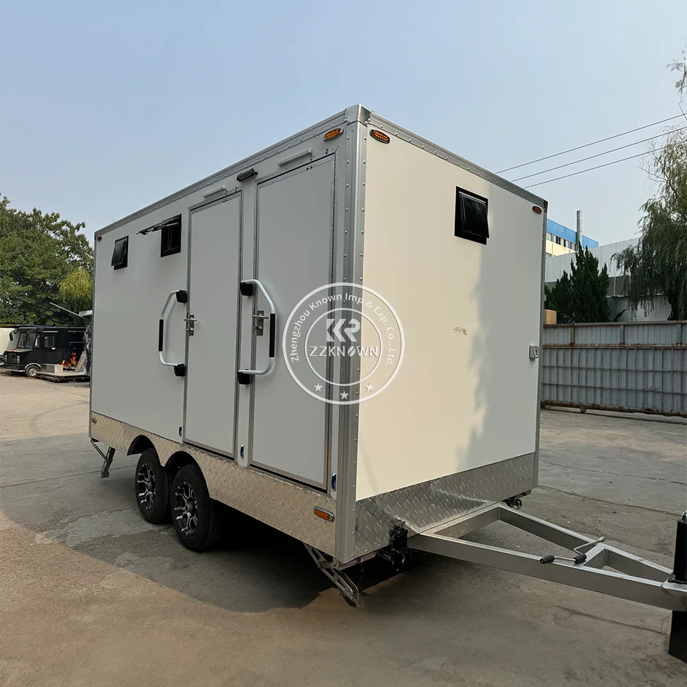 مصنعي المرحاض المحمول المحمول مرحاض مقطورة مخصصة في الهواء الطلق الزفاف المرحاض التخييم الحمام مقطورة للبيع #3