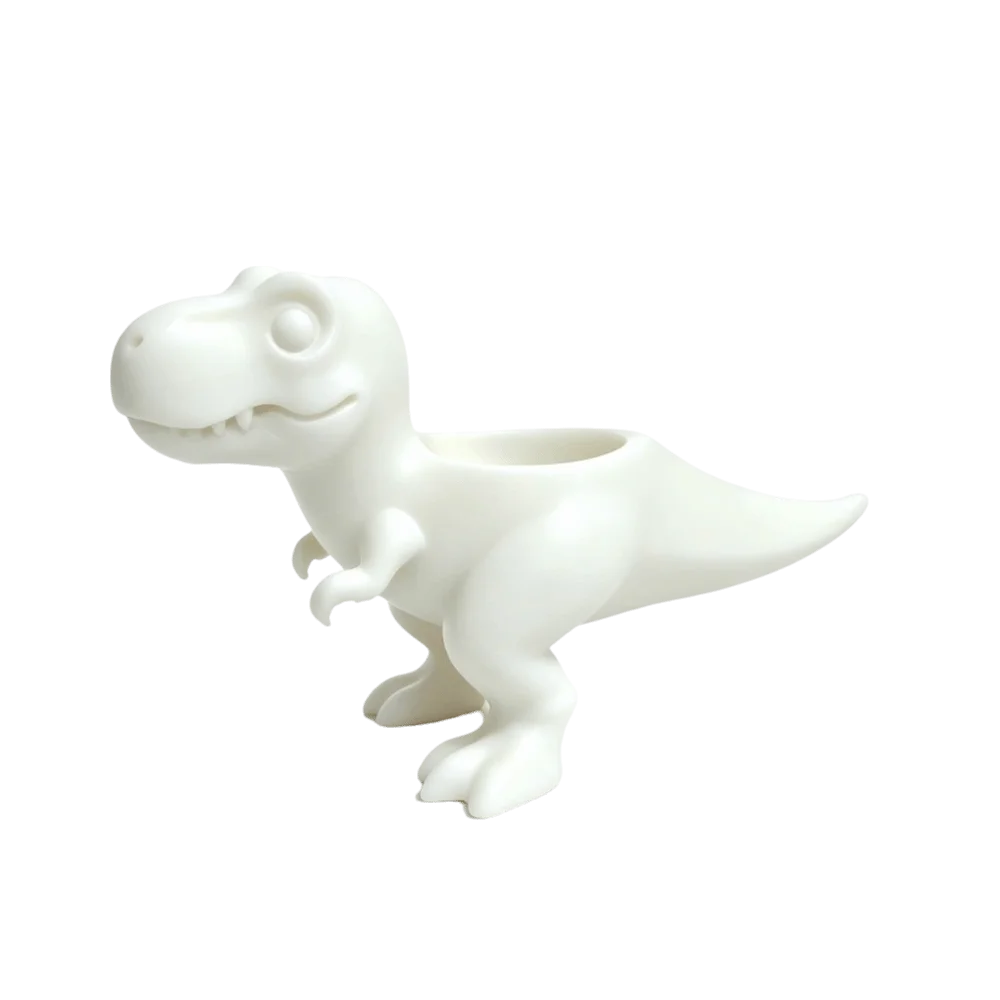 Cute 3D Printed Dinosaur Flowerpot Funny Ornaments Mini Potted Planter Desktop Decor Plant Planter Gift