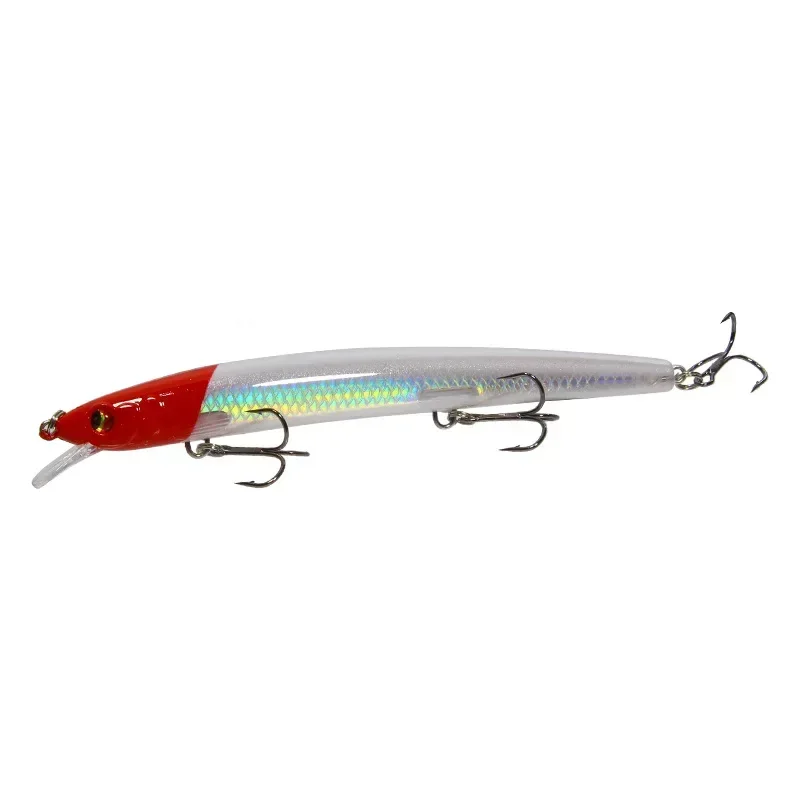 Langwurf-Minnow-Angelköder, 135mm/15,4g, Fliegender Fisch, Klassische Wobbler, Hartplastik-Crankbait – Detail 14