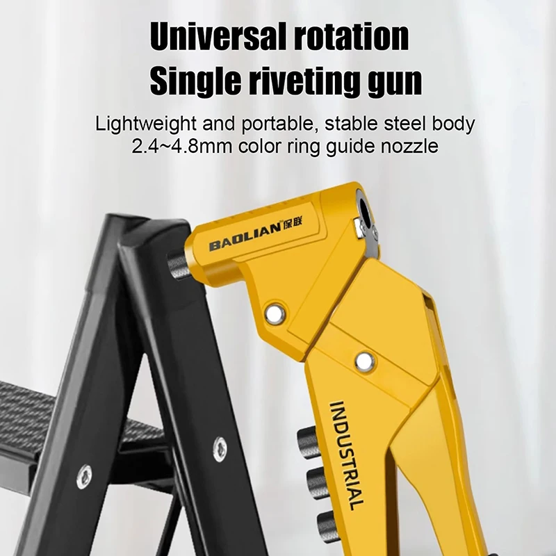 Single Handle Rivet Set Head Aluminum Hand Rivet Nut Set Riveter Tool Hand Tools