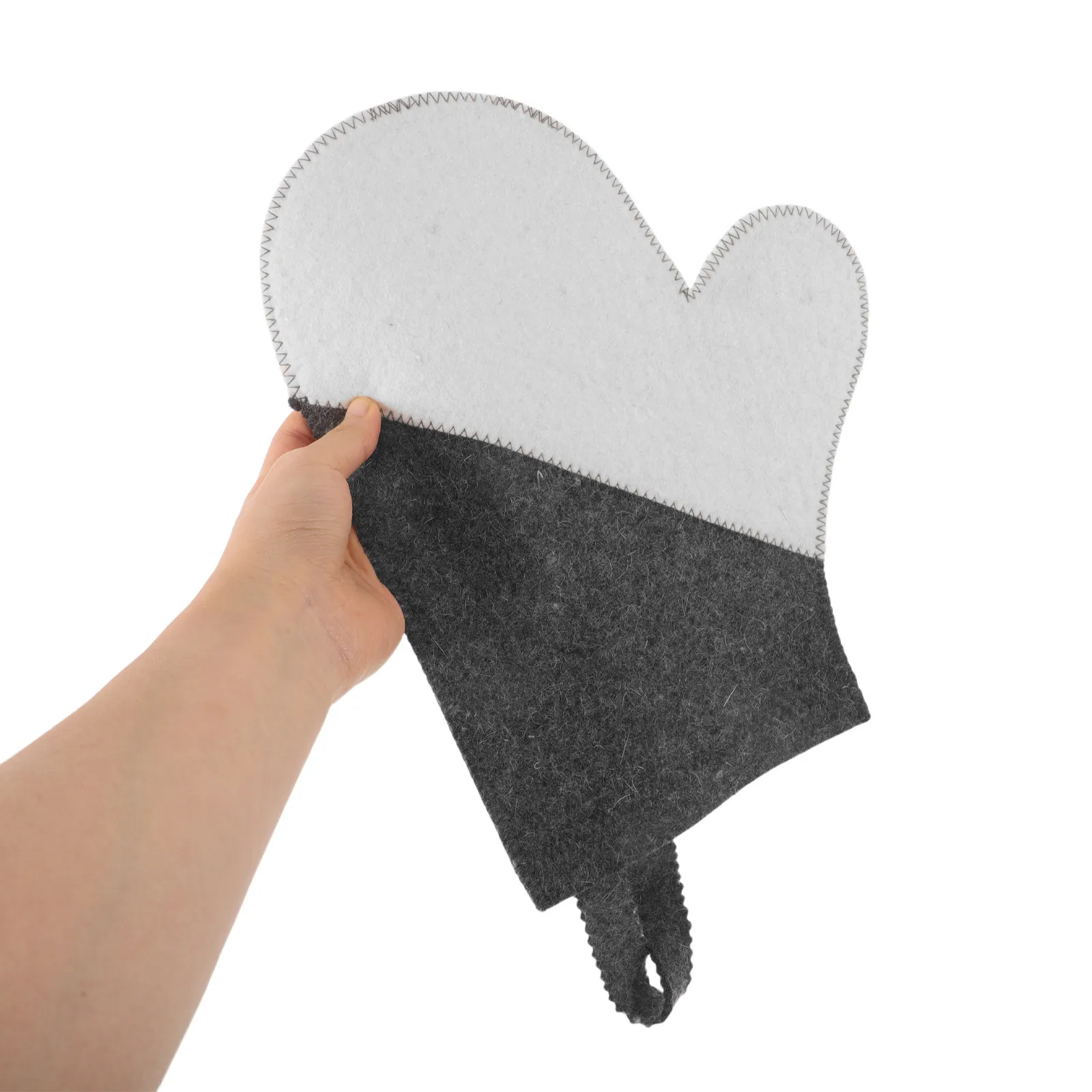 

2Pcs Felt Sauna Gloves Thickened Heat Insulation Breathable Hand Warming Gloves for Spa Sauna Steam Room Bathing Comfort