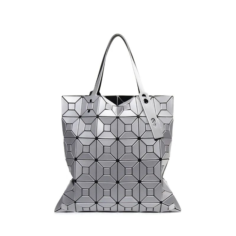 

Hot Sale 2024 New Women Geometry Handbag Laser Geometric Diamond Lattic Folded Totes Shoulder Bags Luxury Leather Brand Bags