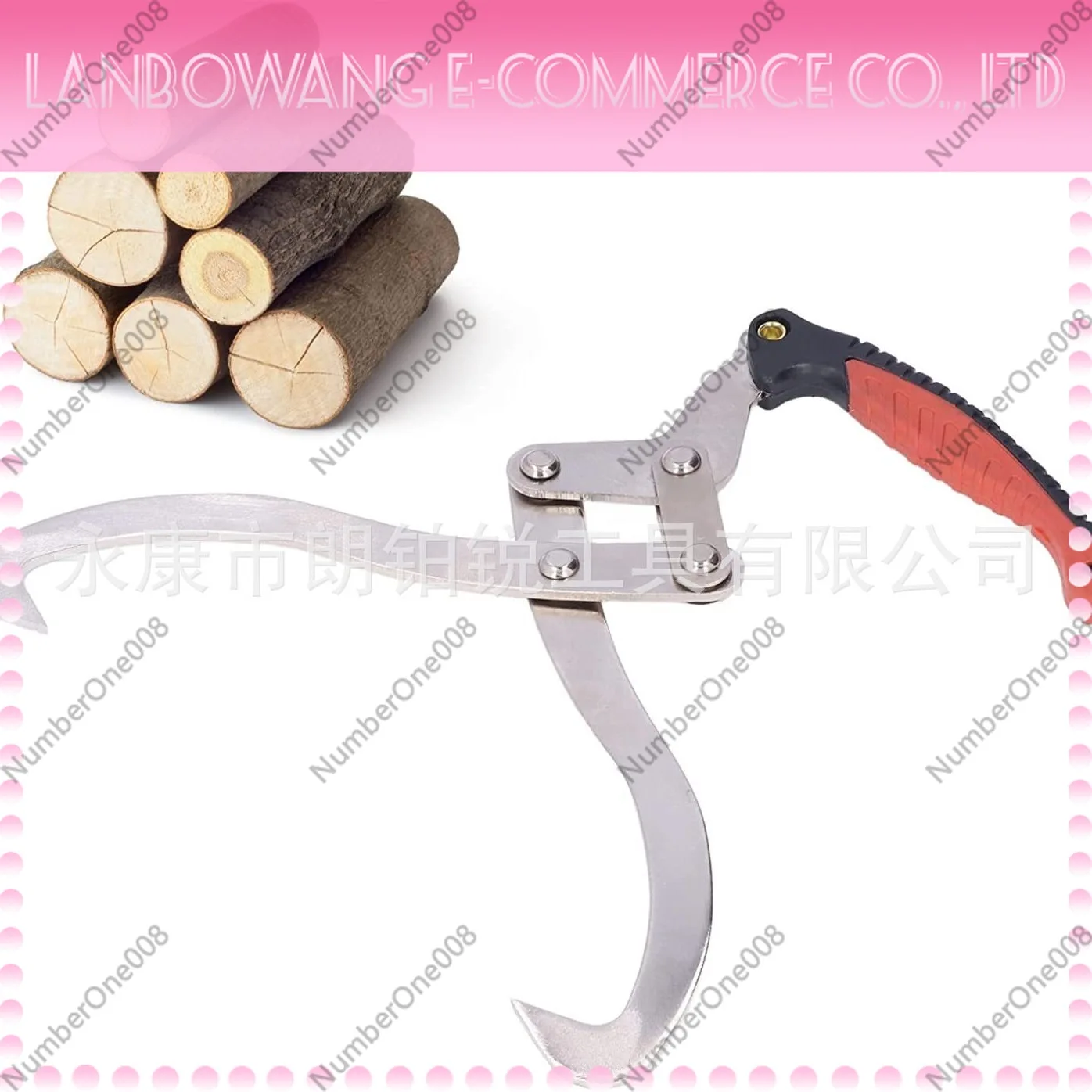 12 Inch Log Hook BBQ Hanger Forest Timber Lifting Hook Chrome Plated Rustproof Cross Border Best Seller