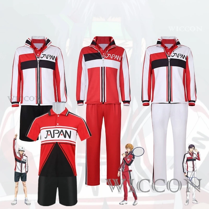 Anime Prince Of Tennis Cosplay Tezuka Kunimitsu Fuji Syusuke Ryoma Echizen Costume Sportswear Team Sets tennis gym suit for Men