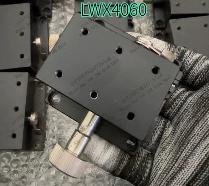 LWX4060 Manual Sliding Table Dovetail Slot Sliding Table Gear Rack Drive Manual Displacement Platform