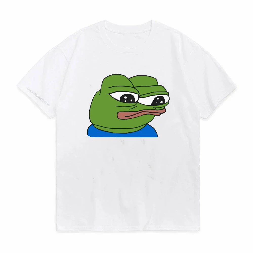 Green Frog Who Loves Drinking Strawberry Flavored Milk Tshirts Women Soft Cool T-Shirt The Frog With Gun men tshirt