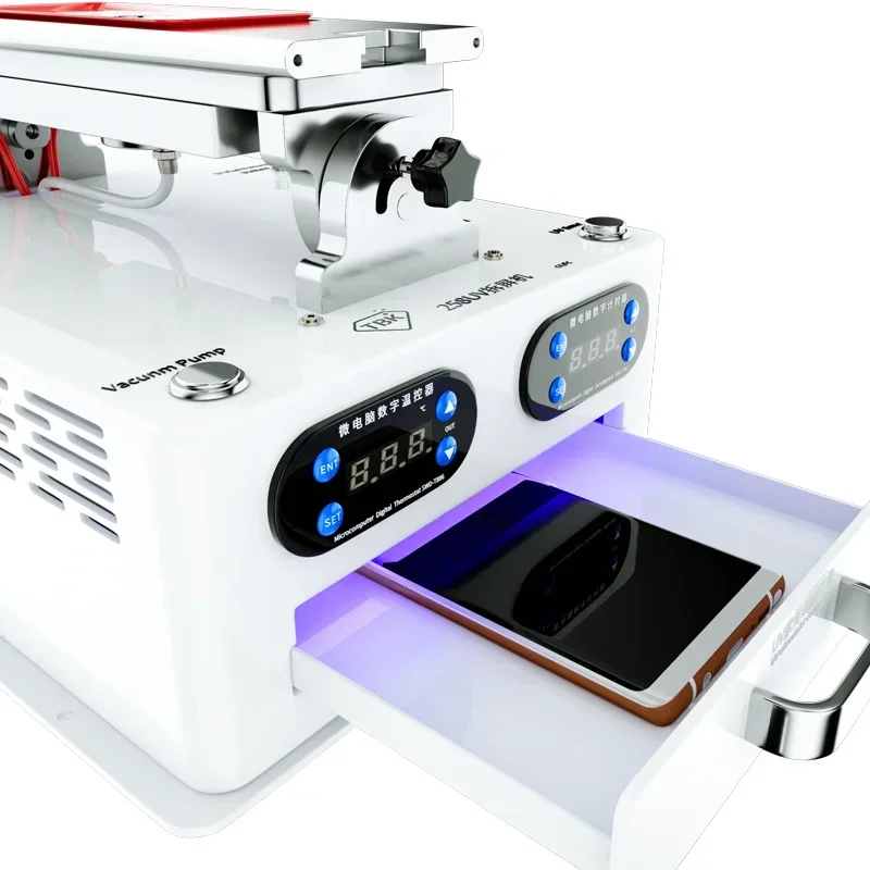 TLF TBK 258UV 5 in 1 LCD Screen Cover Separator With UV Curing Box With Pump Vacuum Mobile Phone