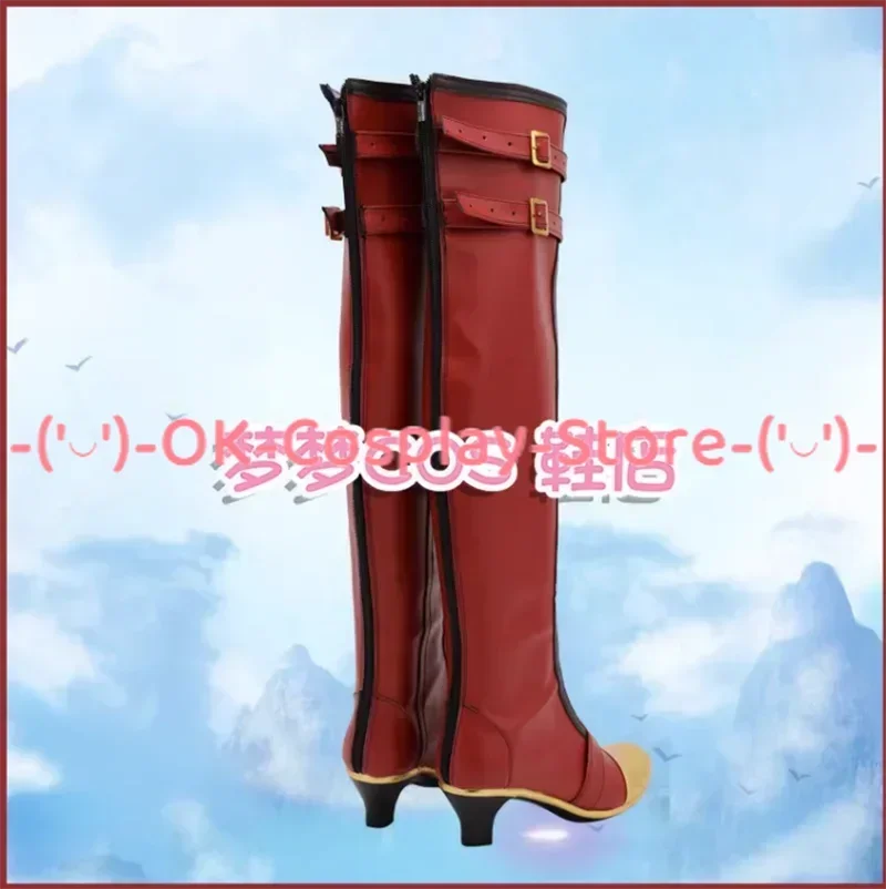 Kagehira Mika Cosplay Shoes Game Ensemble Stars Valkyrie Cosplay Props PU Leather Shoes Halloween Carnival BootsCustom Made