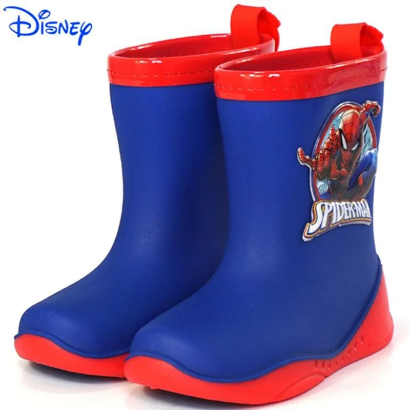 Dziecięce kalosze chłopięce wodoodporne buty kreskówka Spiderman Mickey Captain America wiosna jesień studenckie dziecięce buty do wody