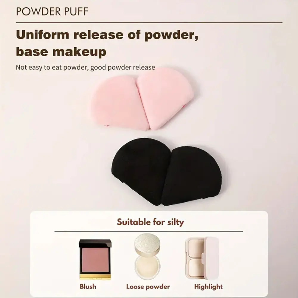 10pcs Triangle Powder Puff Setting Loose Powder Puff Makeup Sponge Powder Cushion Air Cushion Flocking Powder Puffs