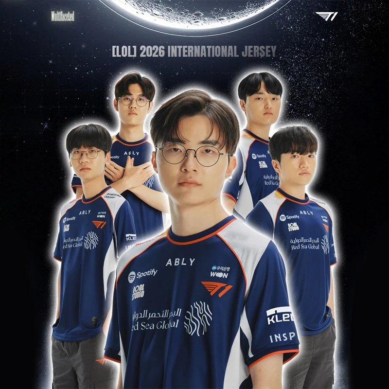 2026 MSI T1 Esports Club Shirt LCK LOLFaker Same Style Men's Women's T-shirts Fan Gift Souvenir ONER KERIA DORAN Large Size Top