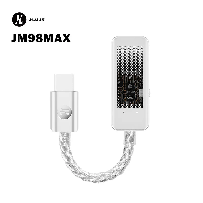 JCALLY JM98MAX Amplificador de fone de ouvido portátil de última geração CS43198 DAC SGM8262 OPAMP 32bit 384kHz DSD256 Tipo C para 3,5 mm JM98 MAX