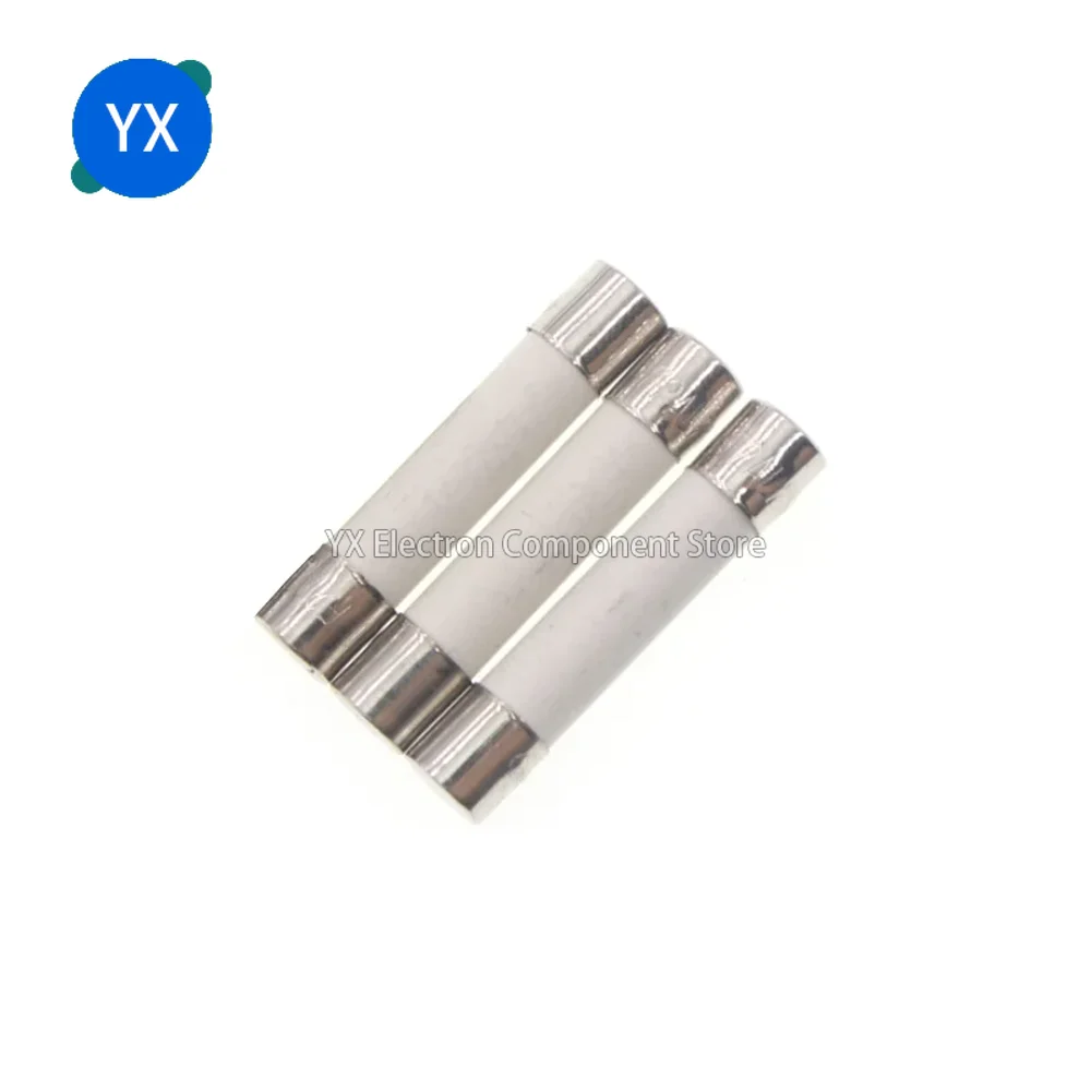 100pcs 6*30mm Fast Blow Tube Fuses 6x30mm 250V 0.1 0.2 0.3 0.5 1 2 3 4 5 6 8 10 15 20 25 30A AMP Fuse Ceramic fuse