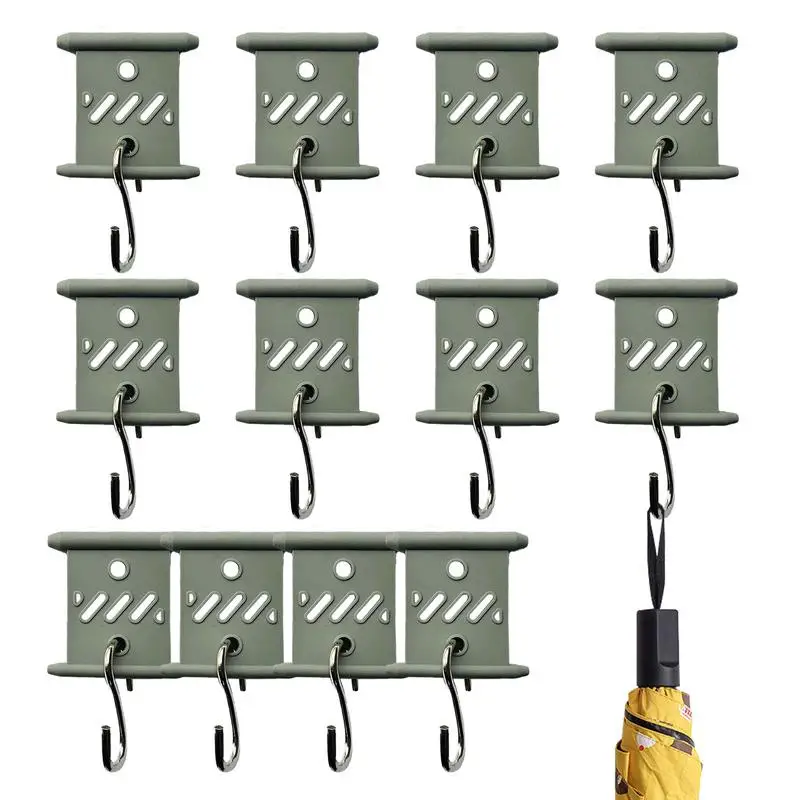 

RV Awning Hooks 12pcs Awning Hooks Set For RV Awning Light Clips Hanger S Shaped Storage Hook Lights Accessory For Outdoor RV