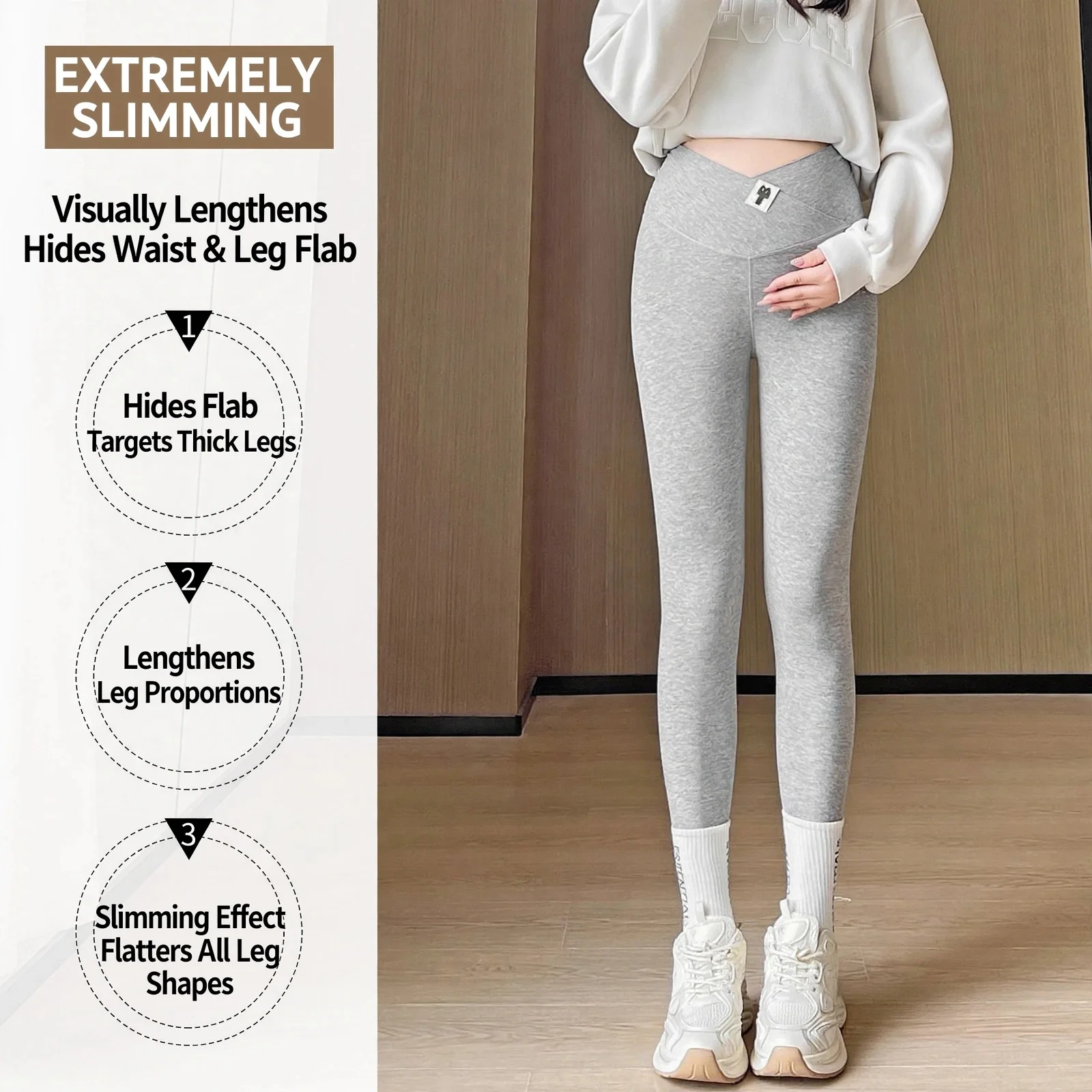 Maternity Leggings Double Layer Belly Support Skin Friendly Knitted Yoga Pants Slim Fit Pregnant Women Autumn Winter Spring Spor