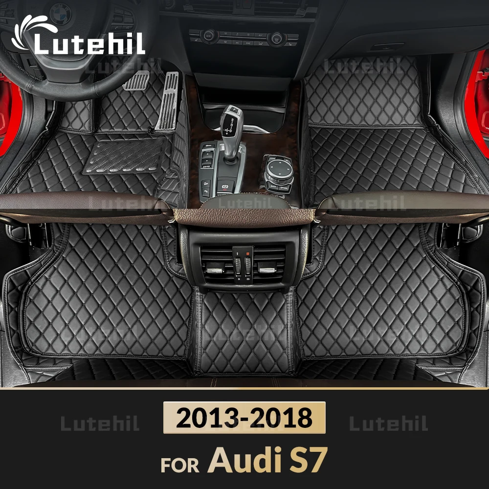 

Автомобильные коврики для Audi S7 2013 2014 2015 2016 2017 2018 на заказ, автомобильные подушечки для ног, автомобильный ковер, аксессуары для интерьера