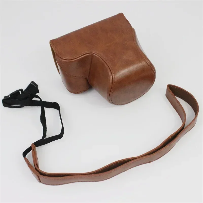 PU Leather Camera Case Bag for Sony ZV-E10 Camera Bag Zve10 (16-50 Lens) Protective Leather Case for Sony ZVE10 Camera Shell