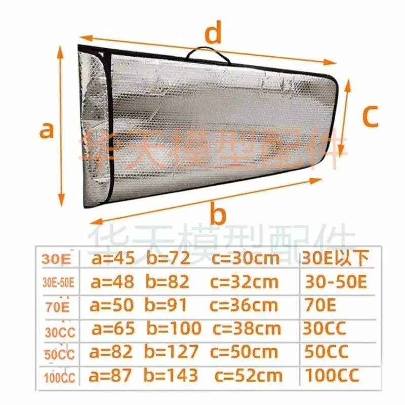 Sac De Protection Pour Ailes D'avion RC NIDONE – Housse à Bulles Pour 2 Ailes Et Tubes, Compatible Avec Modèles 30CC à 100CC, Argent, Imperméable Et Anti-poussière