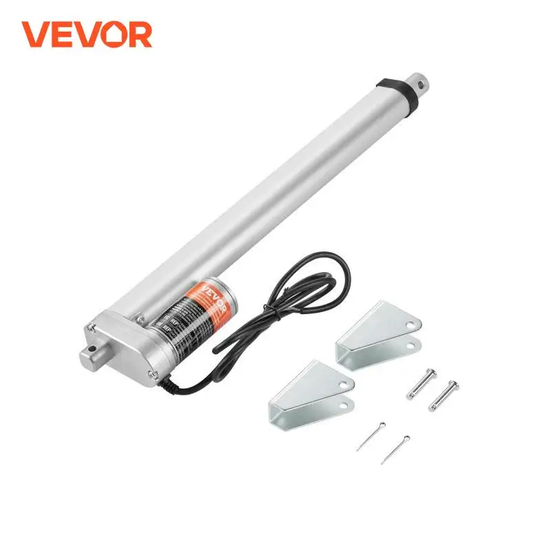 VEVOR Linear Actuator 12V 12 Inch High Load 330lbs/1500N Linear Actuator 0.19