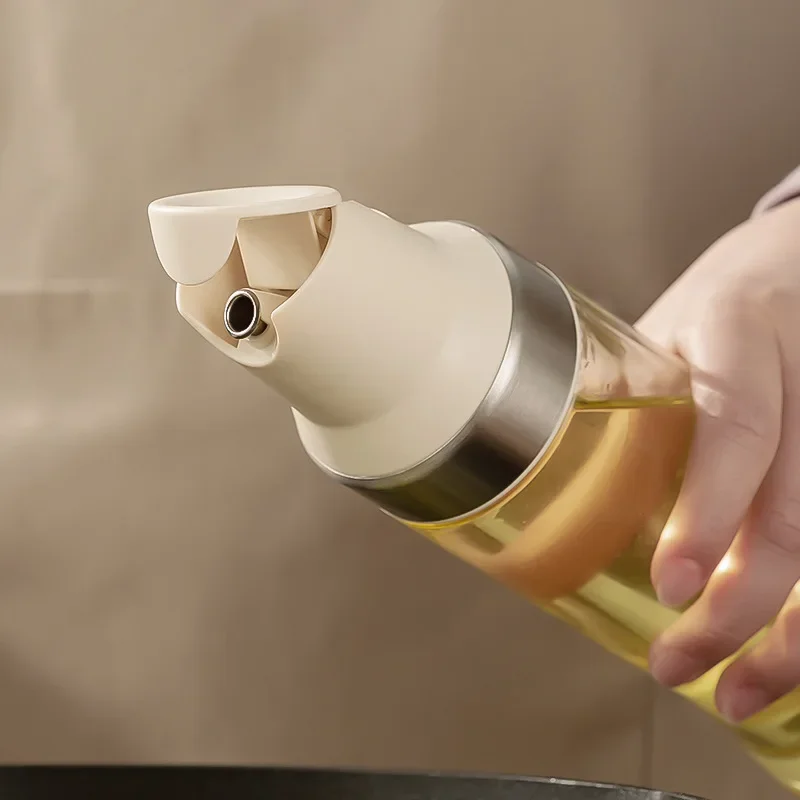 

304 스테인레스 스틸 오일 Rumah musica 병, 자동 미폐 유리 오일 포트, 가정용 간장 식초 조미» 병