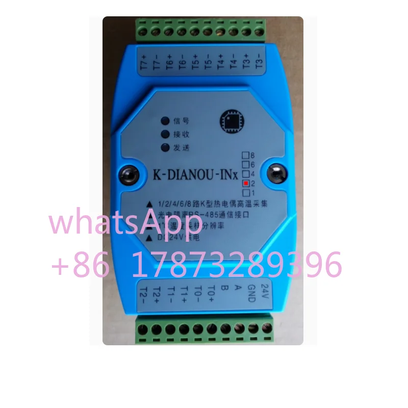 1/2/4/6/8 channel K-type thermocouple temperature inspection instrument acquisition measurement module MODBUS RTU isolation 485