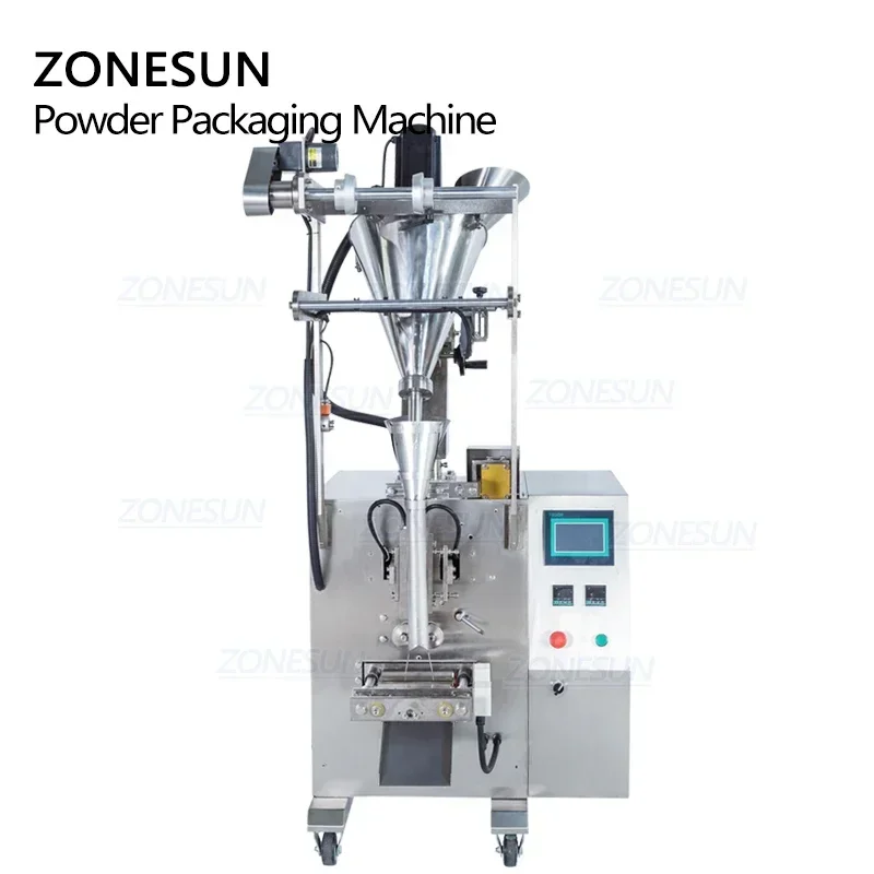 ZONESUN automatique lait café poivre poudre assaisonnement sac Augar remplissage pesage Machine de cachetage Machine d'emballage