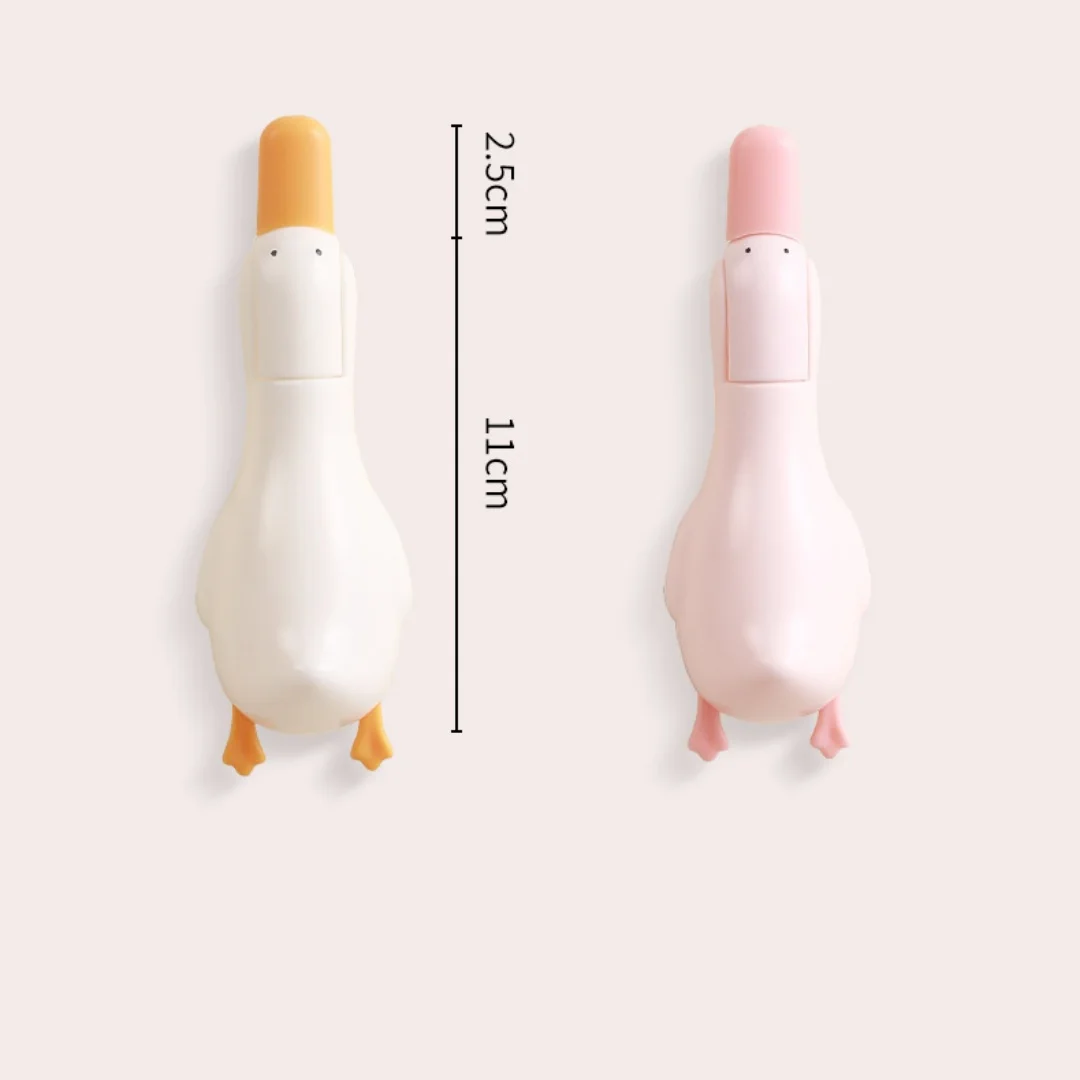 1Pc Multi Functional Cute Duck Bathroom Cleaning Clip, Bathroom Hair Clip, Cute Duck Broom Cleaning Clip