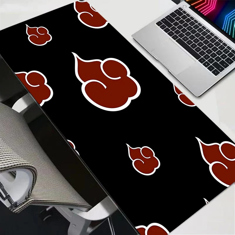 Computer Keyboard Mouse Pad Anime Gaming Accessories Table XXL Gamer Carpet Desk Mat  Japanese Red Clouds Pc Mousepad