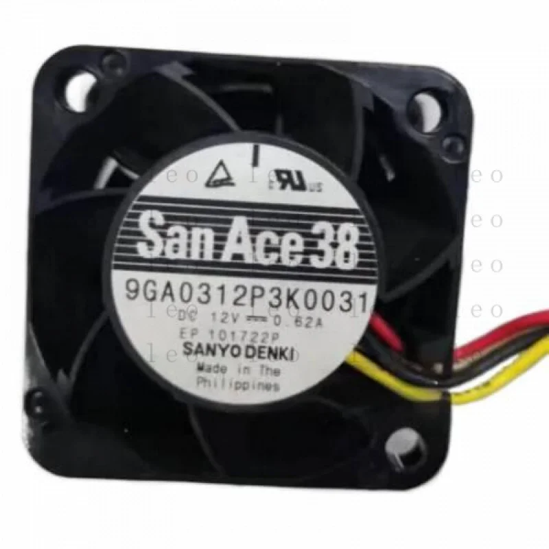 

FF 1PCS For DC 12V 0.62A 38x38x28mm Server Cooling Fan 4pin 9GA0312P3K0031