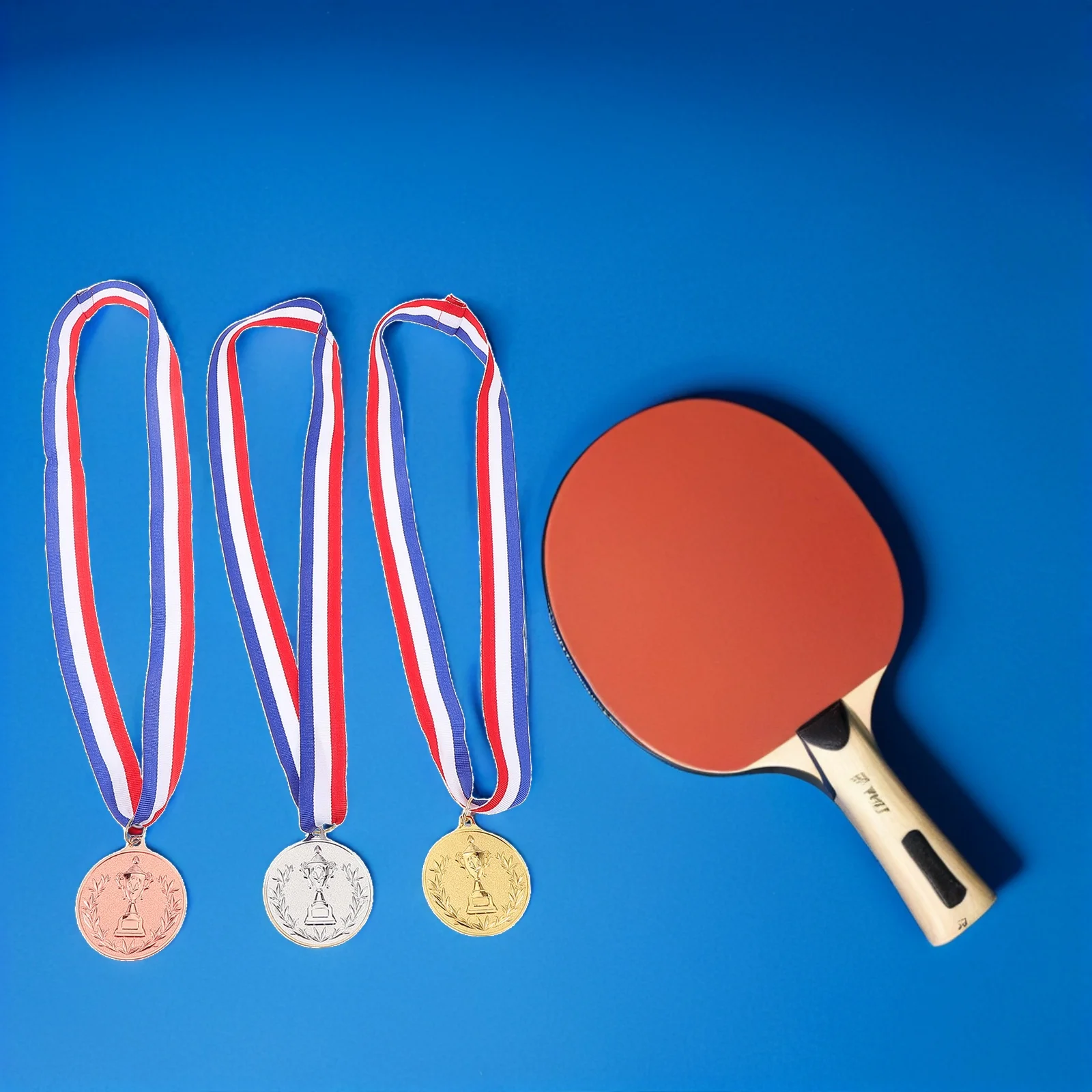 

12 шт., набор медалей из золота, серебра, бронзы, металлические награды, ленты на шею для школьных видов спорта, соревнований в детском саду