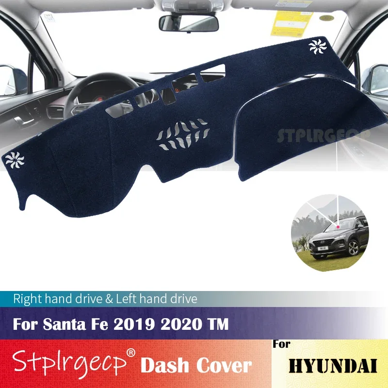 

for Hyundai Santa Fe 2019 2020 TM Anti-Slip Dashboard Cover Protective Pad Car Accessories Sunshade Carpet
