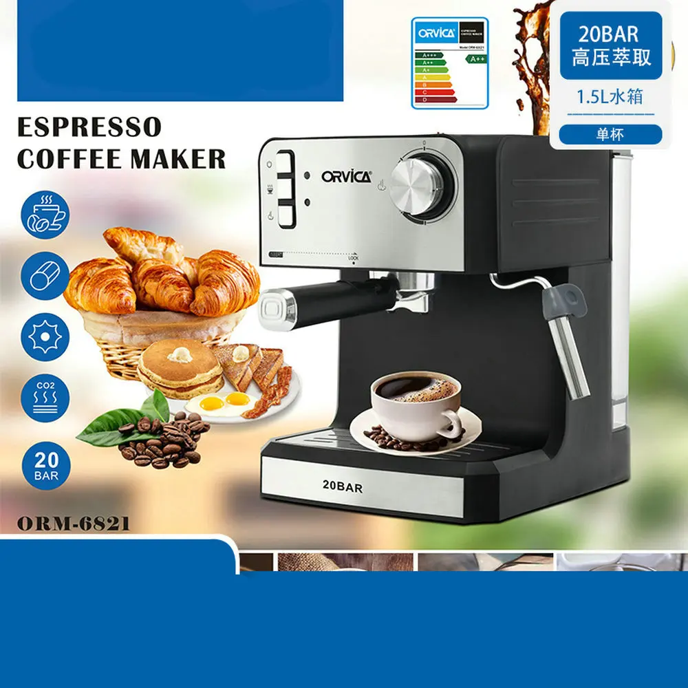 

Coffee machine, office, home, high-pressure steam, small semi-automatic coffee machine