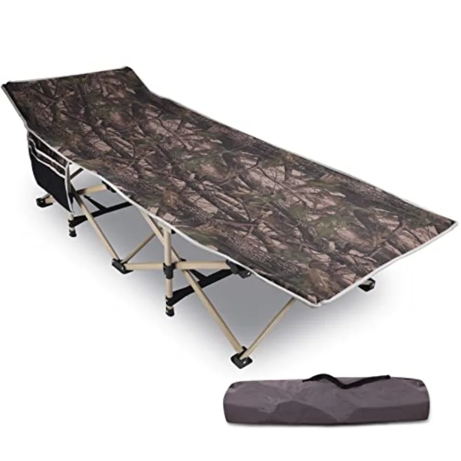 

Складные походные кровати для взрослых, выдерживающие нагрузку до 227 кг, XL, для охоты, сверхширокие, портативные, для кемпинга, путешествий на природе, дома и в помещении