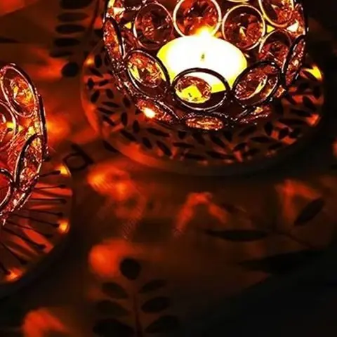 1Pc Crystal Tealight Candle Holders Clear Mini Candlestick Table Centerpiece Wedding Festival Birthday Home Decorations