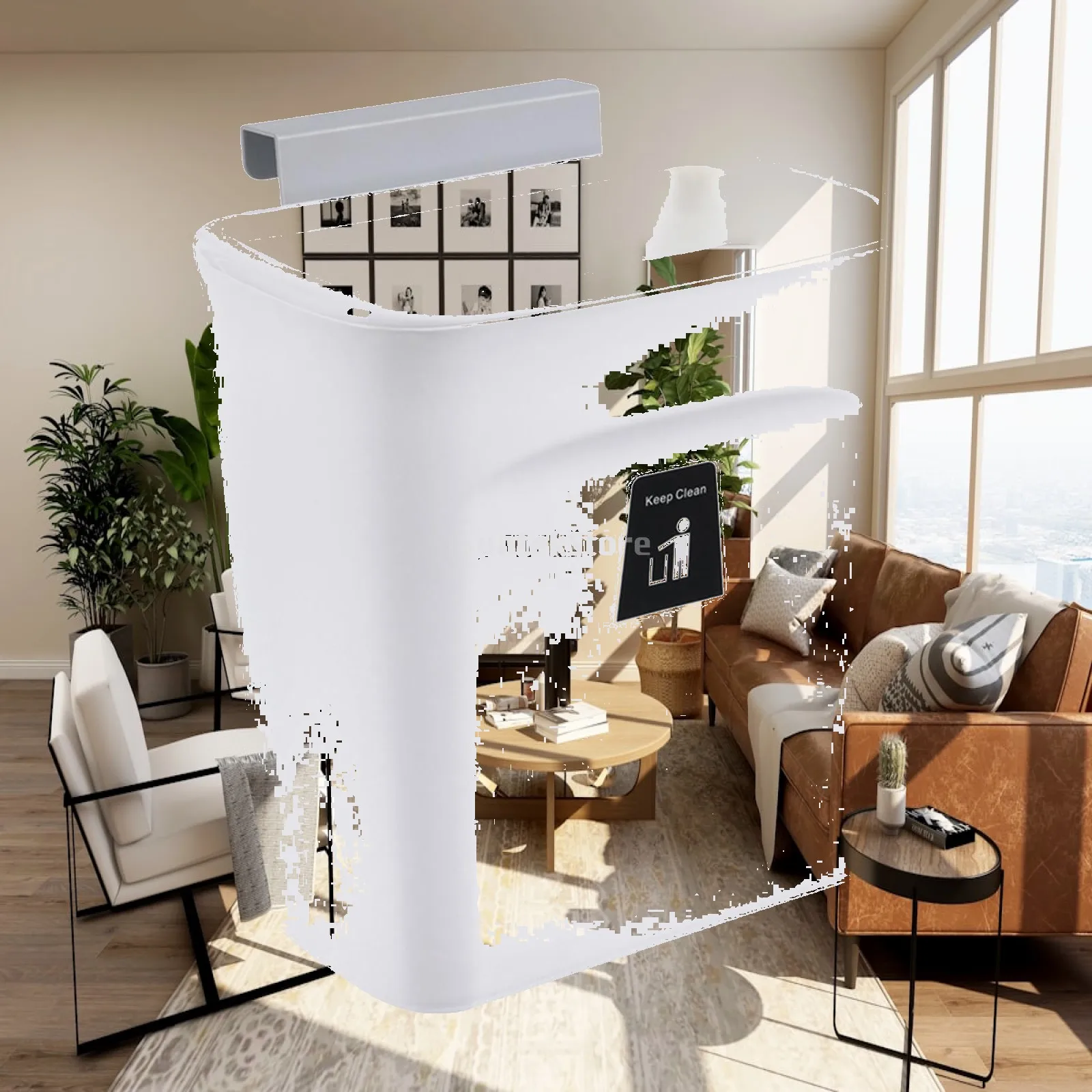 wall-mounted-counter-waste-compost-bin-with-lid-9l-for-restroom-bathroom