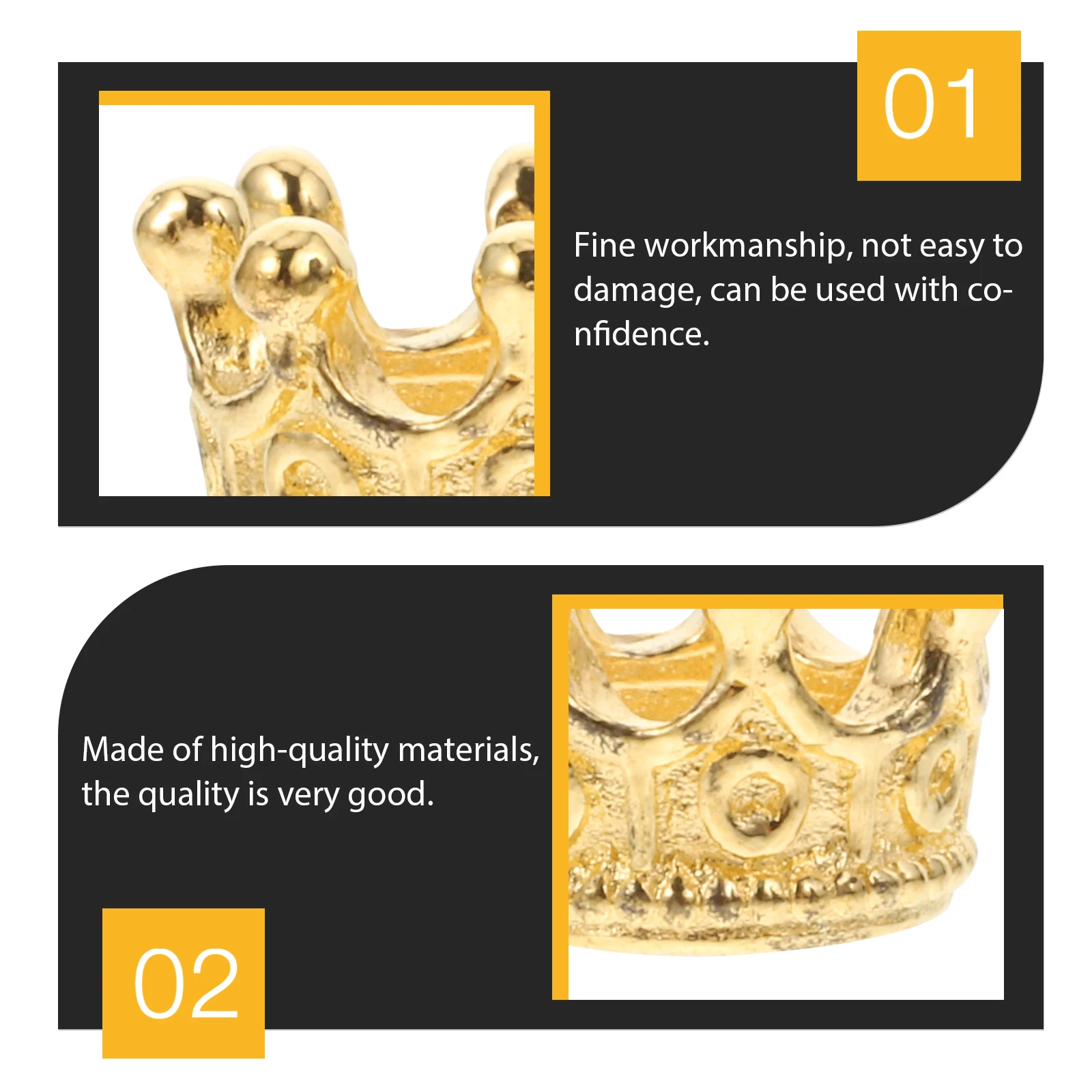 50 Buah Aksesori Perhiasan Mahkota Mini Liontin Jimat Antik Perlengkapan Gelang Liontin Kalung Aloi Ornamen DIY