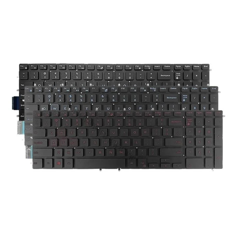 Teclado de repuesto HDLaptop para Dell Latitude 3500 3590 P62F P72F P82F/G3 3500 G5 5500 con/sin retroiluminación