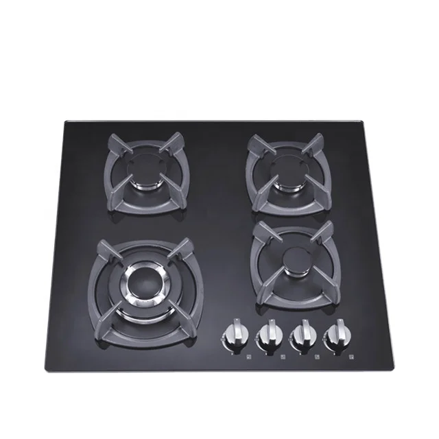 4 موقد غاز للاستخدام المنزلي تصميم مدمج للتثبيت