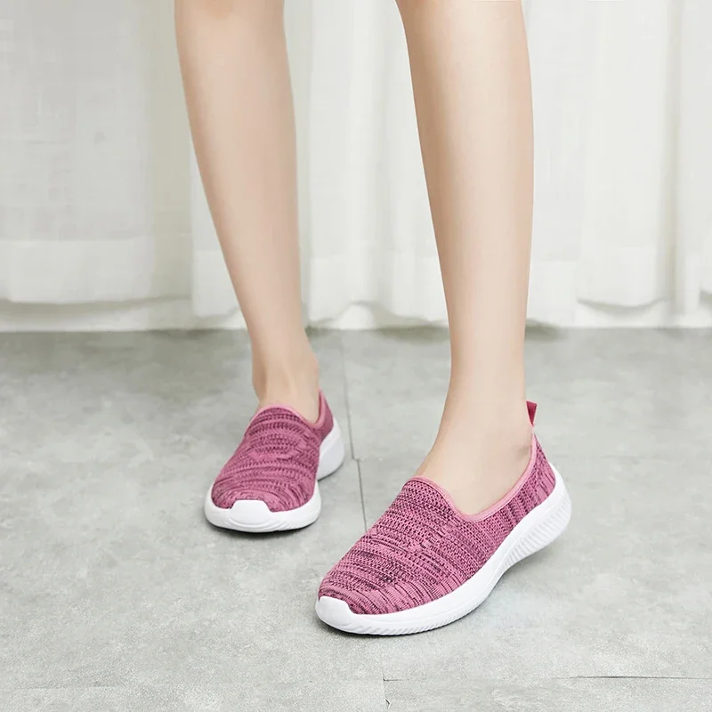 أحذية رياضية كاجوال أحذية رياضية نسائية قابلة للتنفس بنعل ناعم للمشي واللياقة البدنية خفيفة الوزن ومضادة للانزلاق، مقاس كبير #5