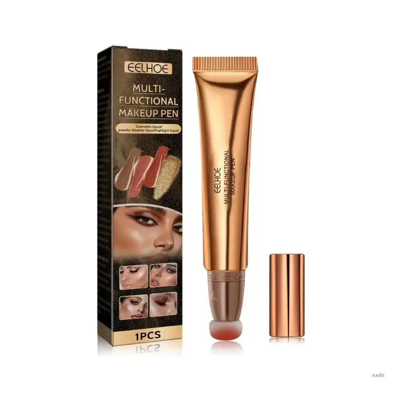 Eelhoe Contour-Beauty Toverstaf Langdurige Blush Beauty Staf Met Kussen Applicator Gezicht Make-Up Toverstaf Multifunctionele Make-Up Pen