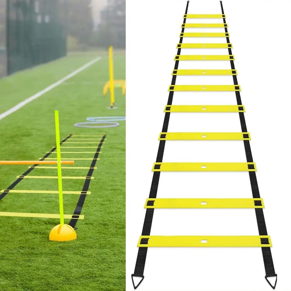 Nylon Strap Football Training Ladder Speed Training Portable Flexibility Speed Ladder Carrying Bag Durable Fitness Stair Ladder