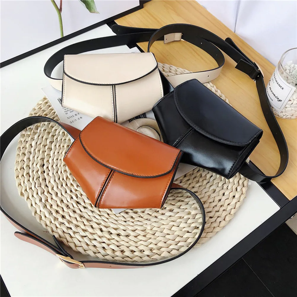 

Регулируемая поясная сумка из ПУ, модная сумка через плечо, дорожная сумка для женщин, черная повседневная сумка-кошелек