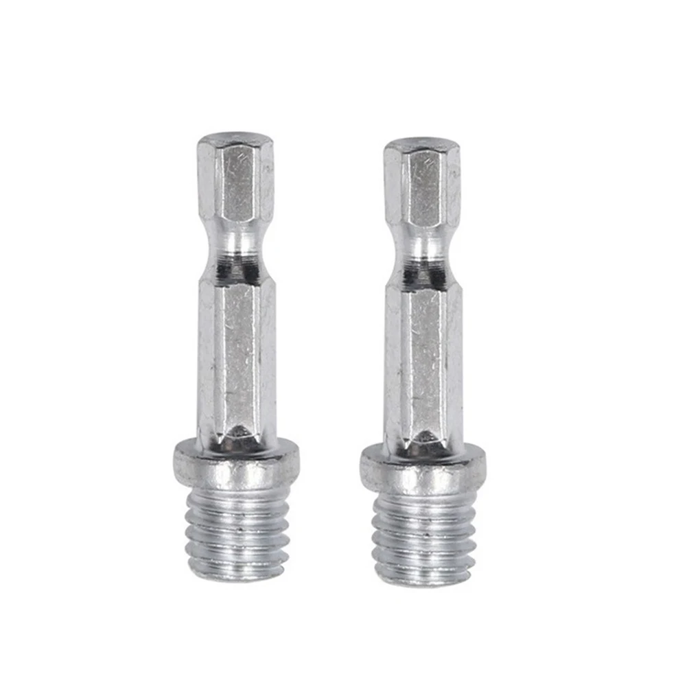 2pcs 1/4" Hex Shank Connecting Rod Adapter Electric Drill Chuck M10 Polishing Disc Connecting Rod Power Tools Accessories