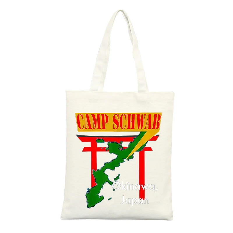Canvas Tote Bag with Typography and Map Graphic, Casual Style for Daily Shopping and Travel