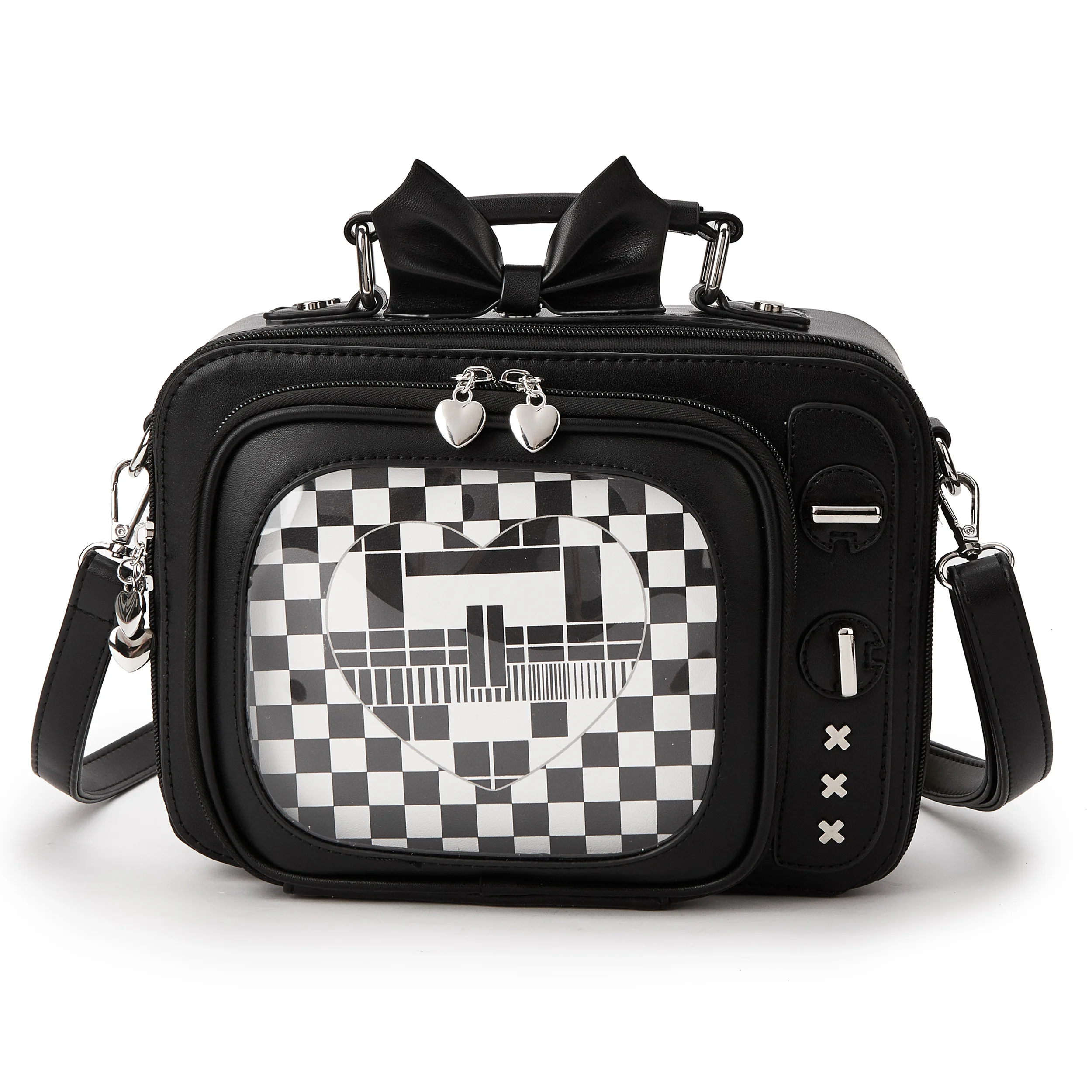 Novelty Tv Shape Ita Bag Retro Television Women Shoulder Bag  display picture 1