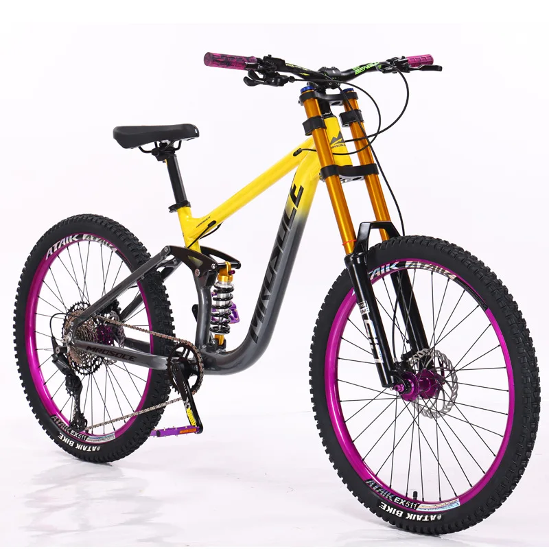 26/27,5 Zoll Downhill-Mountainbike für Herren und Damen Aluminiumrahmen 10-Gang Offroad-MTB Freizeitfahrrad
