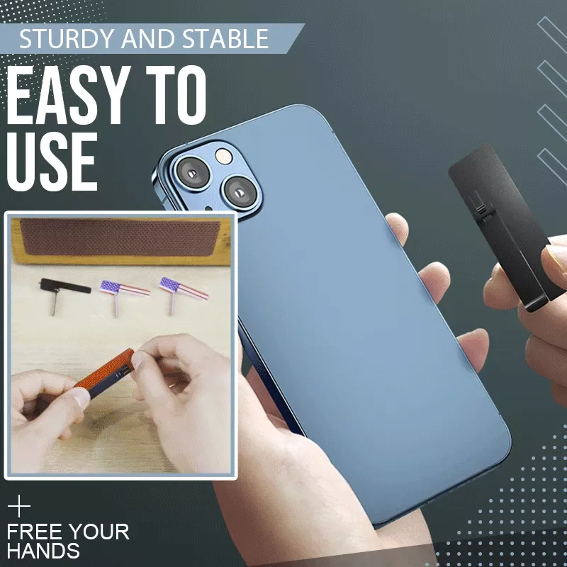 Ultra-Dunne Onzichtbare Terug Stok Mobiele Telefoon Ondersteuning Desktop Onzichtbare Creatieve Metalen Mini Plakken Vouwen Dropshipping